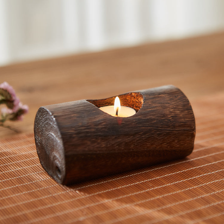 Zenji Wooden Glow - Kaarsenhouder