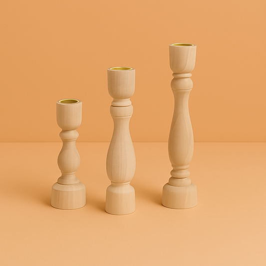 Zenji Wooden Elegance - Kaarsenhouder