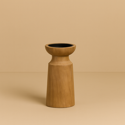 Zenji Wooden Elegance - Kaarsenhouder