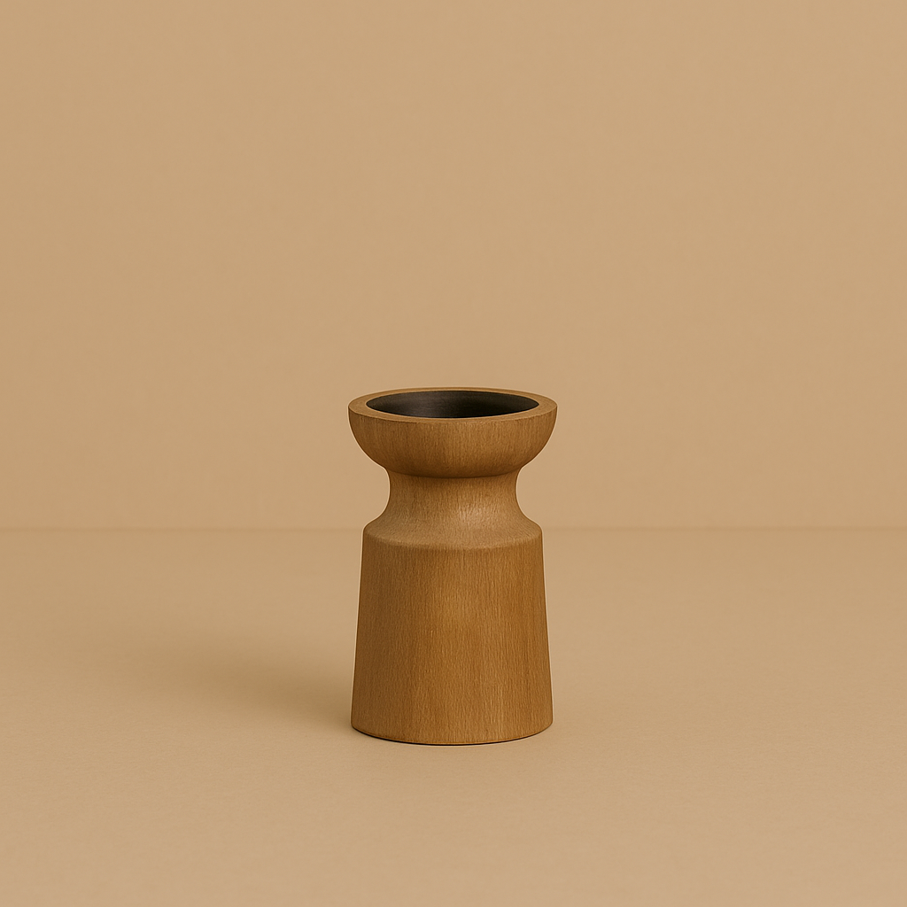 Zenji Wooden Elegance - Kaarsenhouder